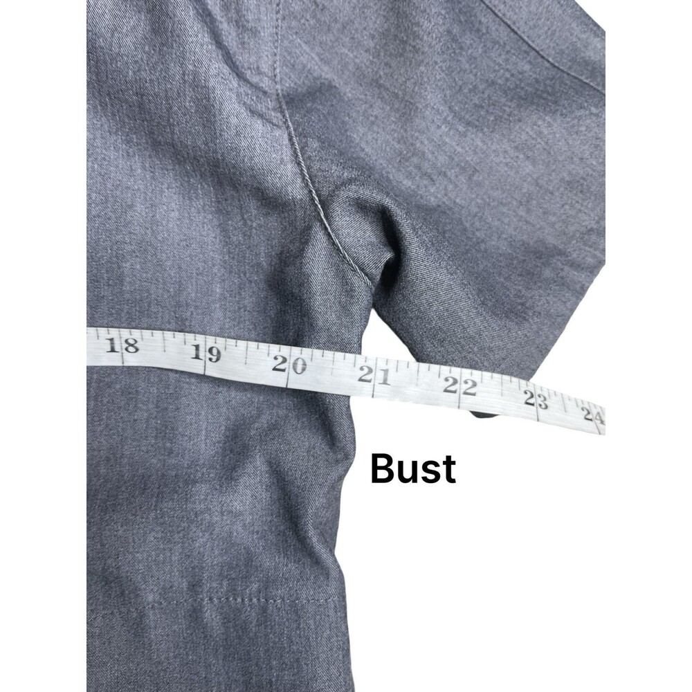 Figs Mua Pintuck Scrub Set Women Gray Technical Collection Top & Bottom size XXS - Picture 4 of 16